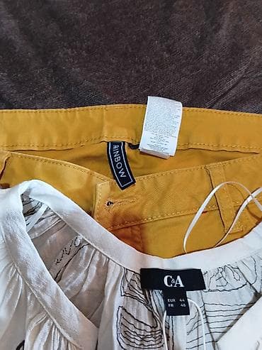 jeans marka: Ženski set: lagana bluza + pantalone - Bluza: bela, širokog kroja, od — 5