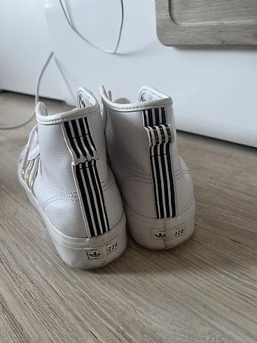 nike patike 270: Adidas ženske patike – model visokog profila, bele boje sa ružičastim — 3