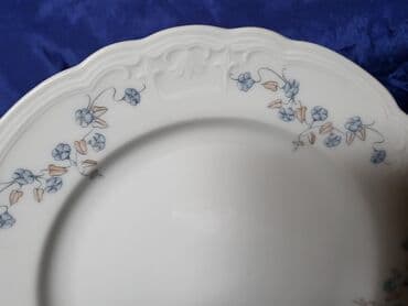swarovski kristali cena: Tanjiri 1949-1954g.Seltnann Weiden Nemacka. Desertni bez — 7