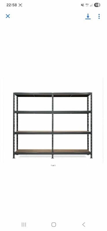 Dupla Metalna Montažna Polica 200x200x40cm 1920kg 12.600 din Metalna — 1
