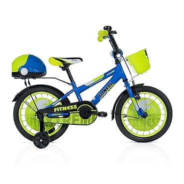 metalni automobili igracke: CROSSER Dečija bicikla 16" Fitness plavo‑zelena – SM-1 Pravi izbor za — 1