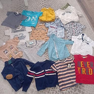 Kompleti: Paket dečje garderobe za dečaka – razni komadi i dezeni (proleće/leto — 1