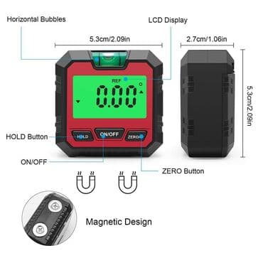 Measuring Tools & Instruments: Nov digitalni uglomer. Ima sa donje strane magnete, ima dugme da — 3