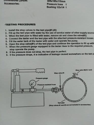 Motorne testere: Pumpa za Dopunjavanje Sistema Grejanja NOVA Pumpa za Tesiranje — 7