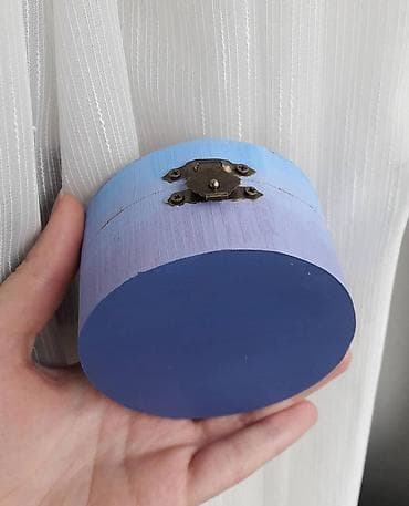 Paintings & Picture frames: Jewelry box, Wood, color - Light blue, New — 3