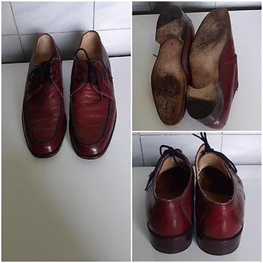 bata cipele type 1: Muške kožne cipele Royal Class – bordo - Elegantne klasične pertlače — 3