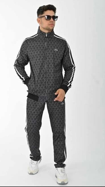 T-shirts: Set, S (EU 48), M (EU 50), L (EU 52), Lacoste, color - Blue, Polyester — 2