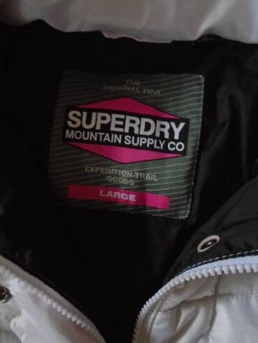 louis vuitton pantalone sa etiketom: Original Superdry jakna, boja neka između bele i bebi roze. Etiketa sa — 2