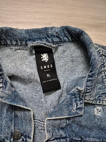 jakne od jelenske koze: Muška teksas jakna SMOG, veličina XL. - Klasičan kroj sa kragnom i — 2