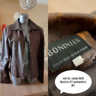 Accessories: Ženska jakna BONNISEN, braon boje, veličina XL. Ima ostecenja na — 1