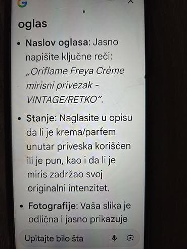 opera parfem: Parfem privezak.Oriflame Freya Creme.mirisni privezak.VINTAGE/RETKO — 5