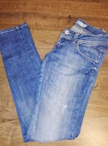 Women's Clothing: Zara farmerke ženskog kroja sa srednjim strukom, izrađene od — 2