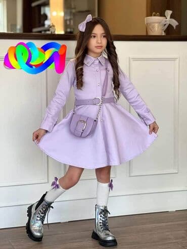 decije haljinice: Haljinica, rajf, tašnica i dokolenice, 4800 din, veličine: 4-5, 6-7 — 1