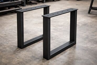 konstrukcija za stolove: Metalne noge za sto – moderni industrijski dizajn - Materijal: čelik — 3