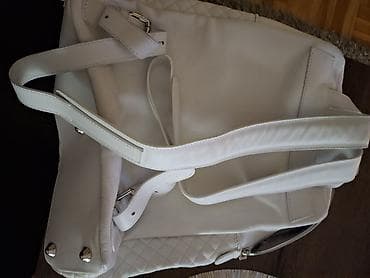 parfois satovi zenski: Bele ženske ranac-torba sa prošivenim dezenom Nov i original moguce — 4