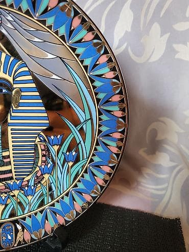 srebrnjak 1: Deko tanjir Royal Worcester Tutankamon 1990 godina. Dekorativni — 8