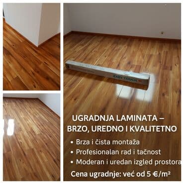 Alati i mašine: Parketarske usluge – hoblovanje, lakiranje, bajcovanje, ugradnja Opis — 4