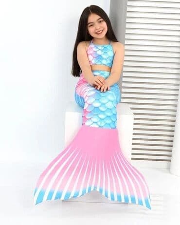 policijsko odelo: Odmah dostupni trodelni sirena kupaći kostimi za devojčice od 2 do 14 — 6