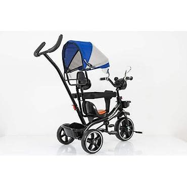 auto na daljinski za decu: Tricikl WB-686 Dečija tricikla sa tendom i pedalama pruža savršenu — 3