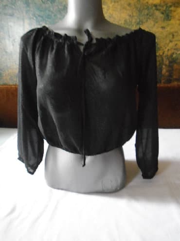 tunika boho style: XS (EU 34), bоја - Crna — 1