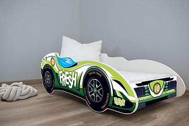 Krevet za dečiju sobu sa dušekom za dečake 160x80 cm (Formula 1) –