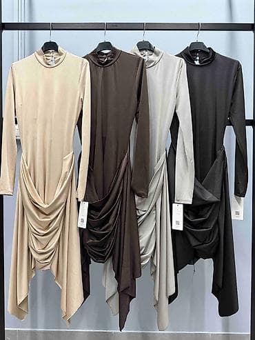 satevi: Elegantna mini haljina od satenskog streča - Kroj: pripijena mini — 3