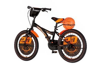 bicikli za decake 10 godina: Bicikl Visitor Kids Basket 20" – crno/narandžasti Šifra proizvoda — 3
