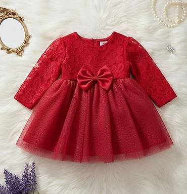 haljine leskovac: ❤️✨ Bebi crvena haljinica ✨❤️ Predivna crvena bebi haljinica sa dugim — 1