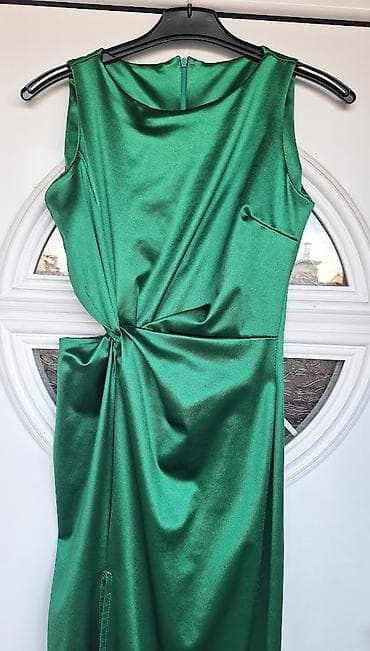 letnje elegantne haljine: Saten haljina – veličina 38/M - Materijal: saten, glatkog sjaja - — 3