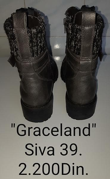 sive cizme: Čizme, 39, bоја - Siva — 4