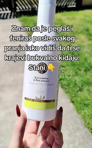 Šampon za oslabljenu kosu – Niacinamide & Red Pepper, 300 ml -