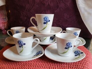 metalac soljice za kafu akcija: Soljice nove,vintaz porcelanske za kafu. Solje pun porcelan,natpis — 1