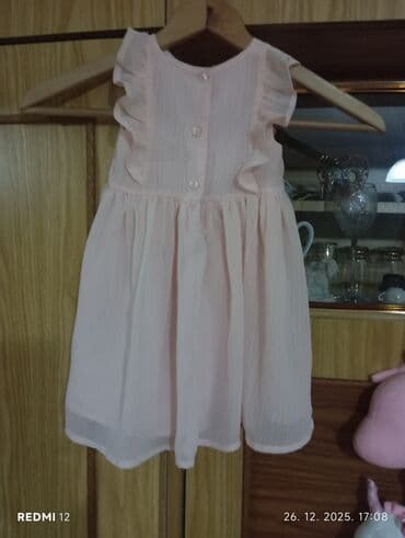 tople pidzame: Dečija haljina sa dugim rukavima, svetloružičaste boje. - Gornji deo — 3