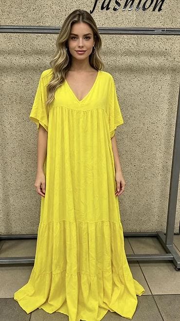 ✅Duga letnja haljina sa V izrezom
✅2000 din