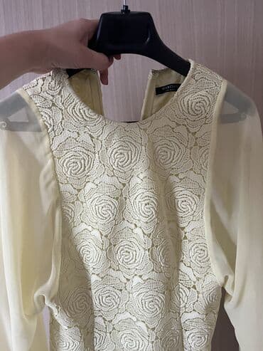 haljine sa kaisem: Guess S (EU 36), bоја - Žuta, Večernji, maturski, Dugih rukava — 5