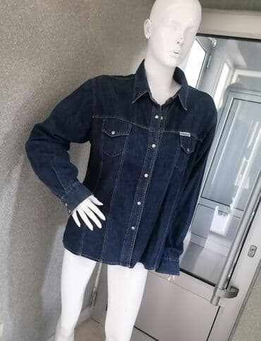 c a zimske jakne: Shirt Long sleeves, XL (EU 54), color - Blue, Jeans — 2