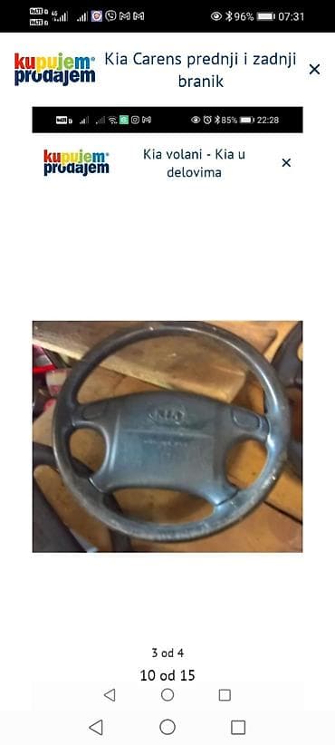 klima za auto na upaljac: Kia Carens – prednji i zadnji branik - Komplet branika za Kia Carens — 6