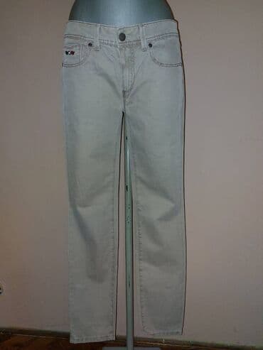 nine west gleznjace: Farmerke jeans west slim fit farmerke, sivo/bež boje, u odličnom — 1