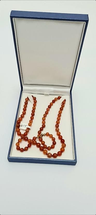 naocare u obliku srca: • Na prodaju stara, a potpuno nova lepa ogrlica od karneola! - Čuvana — 5