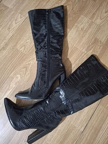 obuca sa platformom: Čizme, 40, bоја - Crna — 1