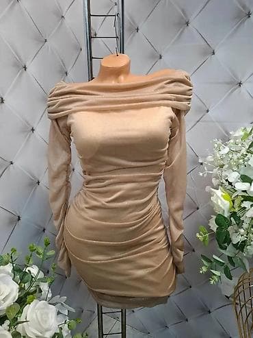 Dresses: Elegantne ženske haljine – večernji modeli sa dugim rukavima - — 3