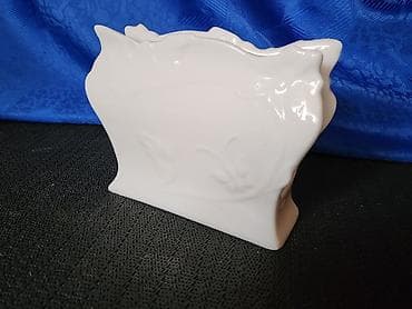 servis za rucavanje akcija: Porcelanskinov drzac salveta 1970g + Stalak za salvete,spoljasnji — 6