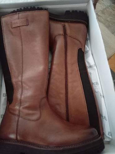 kickers cipele prodaja: Bench kožne čizme – model Klupa - Visoke ženske čizme do kolena - — 4