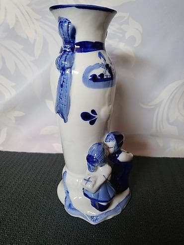 stolice bele: Vaza holandski delft,rucno oslikana pa glazirana iz 70ih.g. Vaza je — 4