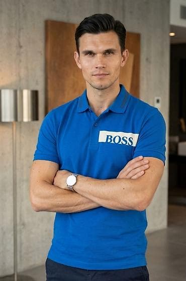 rieker muška obuća: Muška polo majica BOSS - Model: kratki rukav, klasičan kroj - — 1