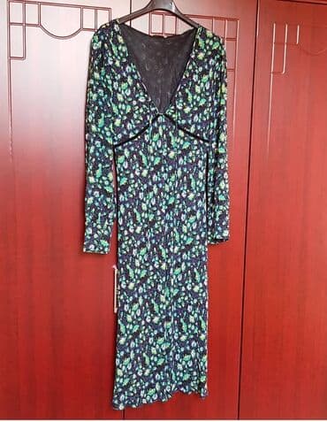 leprsave duge haljine: M (EU 38), color - Green, Long sleeves — 1