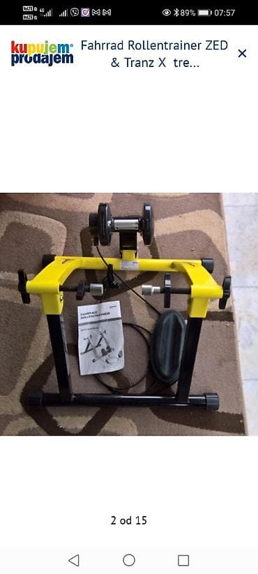 sat na navijanje: ZED Fahrrad Rollentrainer + TranzX trenažer za bicikl - Trenažer za — 1
