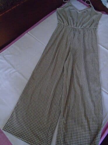 helanke sa trakom oko stopala: H&M, L (EU 40), Plaid, color - Beige — 5