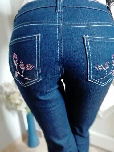 Women's Pants, Jeans, Shorts: FARMERKE DENIM skinny original, nove Vel s. Saljem post expresom — 2