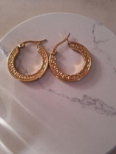 zlatni prsten ekser: Hirurski celik minđuše – set od 3 para obruča - Model 1: klasični — 2